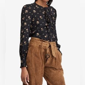 Polo Ralph Lauren Ruffle Blouse Silk